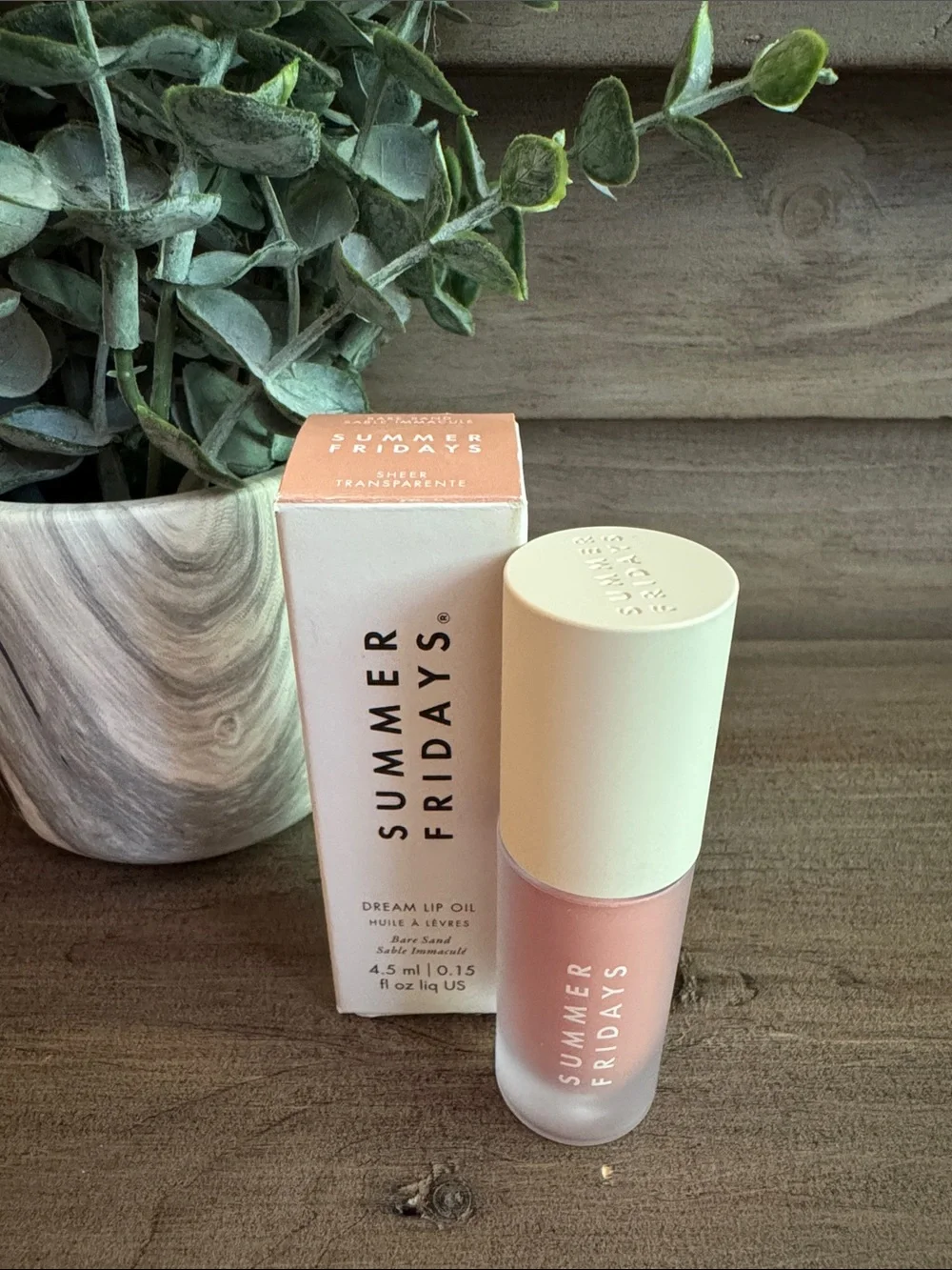 Summer Fridays Dream Lip Oil in Bare Sand